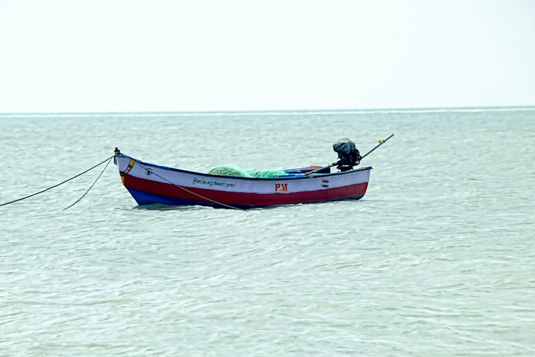 fisherman boat sea